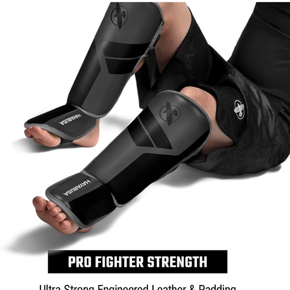 Hayabusa S4 Kids Shin Guards, Muay Thai, MMA, Kickboxing, Martial Arts, Large - Picture 2 of 6